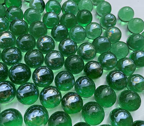 FAIRY TAIL & GLITZER FEE Glaskugeln Durchsichtig Grün 16mm 500g Murmeln Murmel Dekokugeln Glas Kugel
