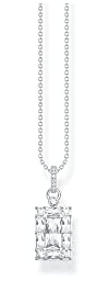 THOMAS SABO Kette weißer Stein silber 925 Sterlingsilber