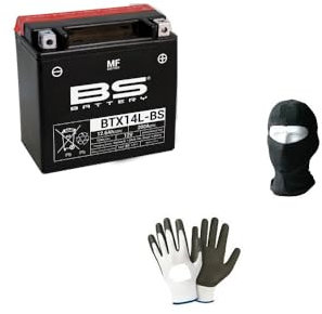 Compatible avec Harley Davidson XR 1200 2008 Batterie YTX14L-BS SLA BS BTX14L-BS DÉJÀ PRÊTE À l'emploi Batteries SCELLÉES Actives 12 AH AMPÈRE 12 Volt 150X87X145MM
