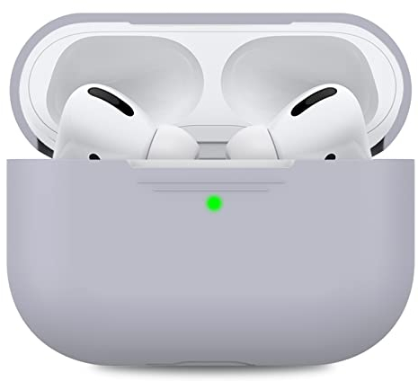 AHASTYLE Silikon Hülle für Airpods Pro Schutzhülle und Haut Case für AirPods Pro 1st/2nd Generation [Front-LED Sichtbar] [Kabelloses Laden] Kompatibel mit Airpods Pro 2019