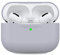AHASTYLE Silikon Hülle für Airpods Pro Schutzhülle und Haut Case für AirPods Pro [Front-LED Sichtbar] [Kabelloses Laden] Kompatibel mit Airpods Pro 2019 (Ohne Karabiner, Grau)