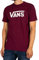 Vans Herren Classic Drop V T-Shirt, Burgunderrot Marshmallow, M