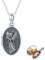 JFASHOP Schutzengel Medaillon Kette 925 Sterling Silber Engel Maria Foto Jesus Amulett Personalisierte Halskette Zum Öffnen für Bilder Foto, Engel Schmuck für Damen Mädchen