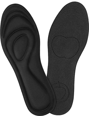 WLLHYF Memory Foam Insoles for Women Men?Comfort Cushioning Shoe Inserts Flat Shoe Pads Replacement Inner Soles for Sneakers Slippers Boots Liners Shock Absorption and Relieve Foot Pain(8-11UK)