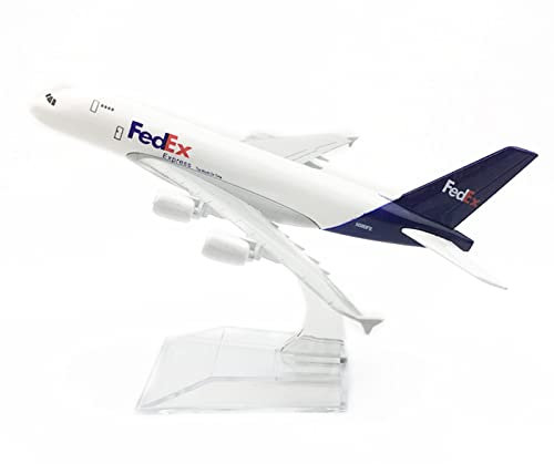 ARCADORA Airplane 16Cm Model for Federal Express A380 1:400 Aircraft Kits for Collection and Gift