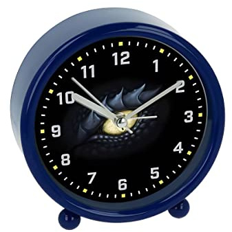 bb Klostermann Wecker Drachenauge dunkelblau 54069 - Motiv Uhr Quarz