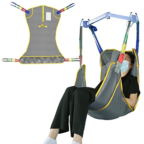 EZ Assistive Patient Lift Sling,Hoyer Lift Medical Sling für Bett Positionierung und Baden Assist Aids,Transfer Sling für Ältere, Bariatric,Behindert, Bettlägerig,500LBS Gewichtskapazität (Mittel)