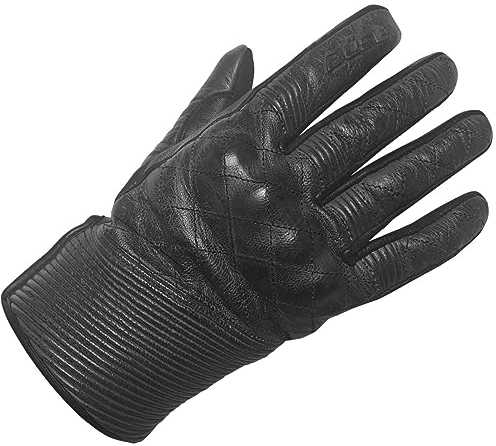 Büse Drifter Motorradhandschuhe Ziegenleder Herren Schwarz 12