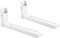 TM Electron Soporte para Microondas de Pared, Rieles Extensibles de 33cm a 48cm y Plegables, hasta 35kg, Fabricado en Acero, Color Blanco
