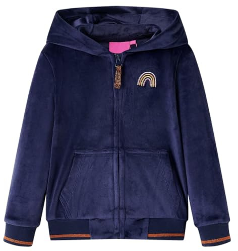 vidaXL Kinder-Kapuzenjacke Marineblau 116