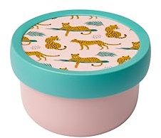 Mepal - Obstbox Campus - Snackbox für Kinder - Spülmaschinen- und mikrowellenfest - BPA-frei - 300 ml - Leopard