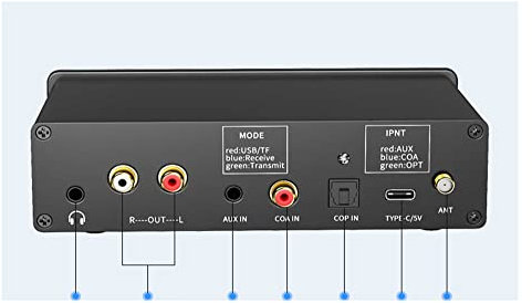 Conmutador mezclador de vídeo multicámara Transmisor Bluetooth Receptor PC TV Conmutador de audio Adaptador de auriculares Adaptador de música de baja latencia Preamplificador de micrófono Producción