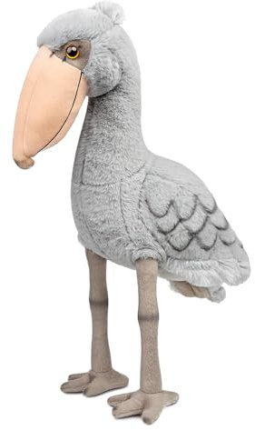 lilizzhoumax Schuhschnabel-Storch plüschtier 38cm/15” Simuliertes Tier Kawaii Schuhschnabel-Storch Plüsch Realistische Spielzeug für Wilde Tiere, Geschenk für Freunde und Kinder pelziges Stofftier
