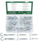 Keadic Assortiment de 46 vis d'ancrage pour mur creux de 6 tailles, M4 x 32, M4 x 38, M5 x 37, M5 x 52, M6 x 52, M6 x 65, boulons Molly robustes en acier plaqué zinc pour fixation de plaques de plâtre