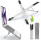 POPOACTI Faltbarer Laptop-Ständer, ergonomische Aluminium-Schreibtisch-Halterung, 6 Winkel verstellbar, leicht, kompakt, kompatibel mit MacBook, iPad, Dell, HP, Lenovo, Asus, Samsung usw. (Silber)