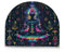 Psychedelic Neon Ethnische Frau Serviettenhalter für Tische Acryl Kaffeefilterhalter Cocktail Papier Serviettenhalter für Küche Restaurant Tische Badezimmer 1 Packung