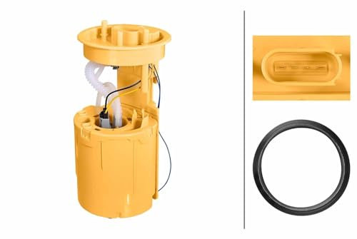 HELLA 8TF 358 306-581 Kraftstoffpumpe - Benzinpumpe - elektrisch - 4-polig - mit Dichtung/ohne Tankgeber