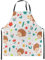 Homewish Igel Küche Schürze für Kellnerin Kellner,Cartoon Igel Kochschürze für Keramik,Kawaii Wild Tier Lätzchen Schürze für Chef,Rustikale Farm Pflanze Blume Schürze,Lustige Nette Chef Schürze