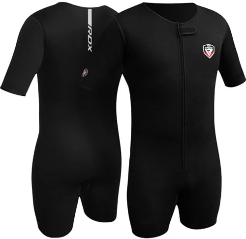 RDX Sauna Suit, Neoprene Sweat Shirt, Ultra Flex 3mm Heat Suit, Best for Slimming, Running, Swimming, Yoga Fitness and Exercises, Comfortable Shirt Home Gym Men Women