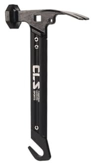 Rockreyoa Multifunctional Camping Tent Hammer Camping Hammer with Hook Mini Outdoor Camping Hammer Made of Aluminium Portable Nail Extraction Hammer for Repair, Camping, Nail Pulling Mallet