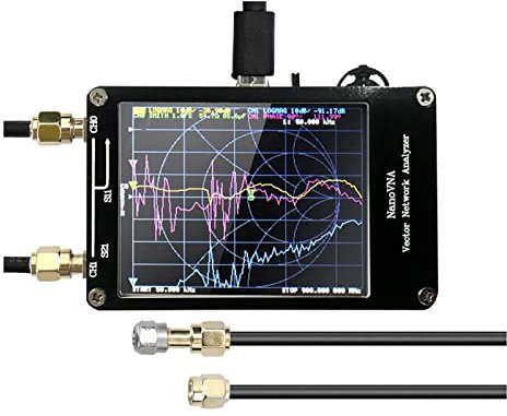 Analizador de red vectorial 50KHz-900MHz Ondas estacionarias Onda corta MF HF VHF UHF Analizador de antena Digital Nano VNA Tester Para principiantes Bricolaje