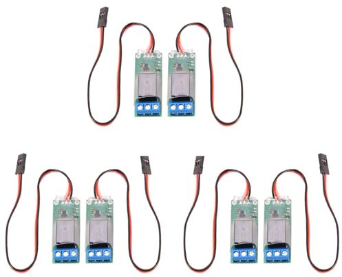 Uhidka 6 STÜCKE RC PWM Elektronische Relaisschalter für RC Flugzeug DIY Modell Navigationslichter Controller Universal K1 Schalter
