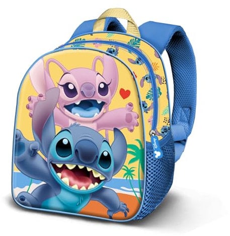 Disney Lilo y Stitch Ocean-Mochila Basic, Azul, 30 x 38 cm, Capacidad 13 L