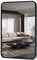moderntop Schwarzer Aluminiumrahmen-Square-Wandspiegel – 80x60cm feuchtigkeitsbeständiger Badezimmerspiegel für Schlafzimmer, Wohnzimmer und Flur,Horizontale oder vertikale Montage möglich