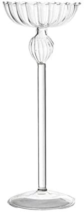 Chandelier d'affichage de style européen rétro à rayures sur pied haut, ornementa maison, accessoires de dîner aux chandelles, décorations de fête de mariage, bougeoir décoratif, gris, grand