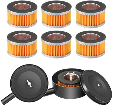 Umsoxhy 2 Pezzi Silenziatore per Compressore D'Aria con 6 Pezzi Elementi Filtranti per Aspirazione Compressore D'Aria, Accessori Silenziatore Acustico