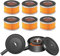 Umsoxhy 2 Pezzi Silenziatore per Compressore D'Aria con 6 Pezzi Elementi Filtranti per Aspirazione Compressore D'Aria, Accessori Silenziatore Acustico