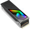 Ptdfjspt New RGB M.2 2280 SSD Heatsink M.2 Radiator 5V 3 Pin ARGB Solid State Drive Cooler Built-in Fan Hard Drive Heatsink A