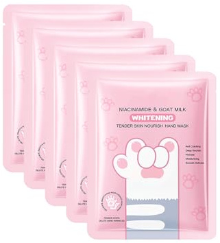 5 Pairs Handmasken, Feuchtigkeitsspendende Handschuhe Whitening-Handmaske | Für Die Handpflege Pflegende Regenerierende Peeling-Maske Für Trockenes Altern Und Rissige Hände