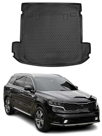 OMAC Kofferraumwanne für Kia Sorento 2015-2020 5tür TPE Schwarz | Kofferraummatte, Laderaumwanne, Allwetter, fahrzeugspezifisches Produkt, Antirutsch, 3D-Passform, wasserdicht
