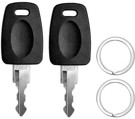Master Keys Compatible with TSA 007, 2Pack Ancable TSA OO7 Master Luggage Keys Universal Locks Key Compatible with Luggage Suitcase Password Combination Lock Replacement Ke ys (Black)