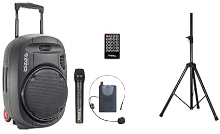 IBIZA PORT12UHF-MKII-TWS Bundle - 700W TWS-Box + SS03 Boxenständer