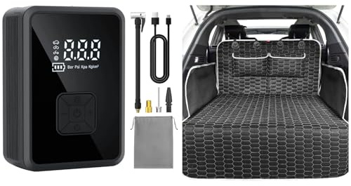 Oasser Mini Compressore Aria Portatile Auto/Telo Bagagliaio Auto per Cani impermeabile