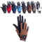 RL24 - Reithandschuhe Damen & Herren Professional Nubuk | Handschuhe zum Reiten | Reiterhandschuhe mit Magic-Lederimitat | robust, rutschfest & atmungsaktiv | Reitzubehör in Schwarz/Braun | L