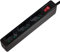 Faconet® Multiprise 3 prises étroites avec interrupteur Câble de raccordement 1,5 m Noir