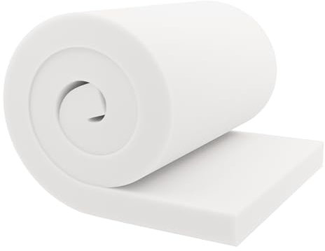 GoTo Foam Cojín de tapicería de 5 cm de alto x 61 cm de ancho x 213 cm de largo, 43 ILD (firme), fabricado en Estados Unidos
