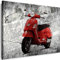 Myartstyle - Bilder Auto Vespa 60 x 40 cm Leinwandbilder XXL - 1 Teilige Wandbilder Oldtimer Kunstdrucke w-a-2024-21