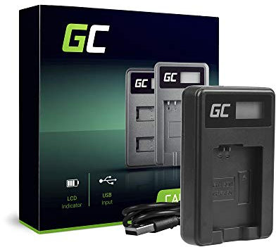 Green Cell® BC-TRW Chargeur pour Sony NP-FW50 Batterie et Alpha A7 A7 II A7R A7R II A7S A7S II ZV-E10 A5000 A5100 A6000 A6300 A6500 Caméras (5W 8.4V 0.6A Noir)