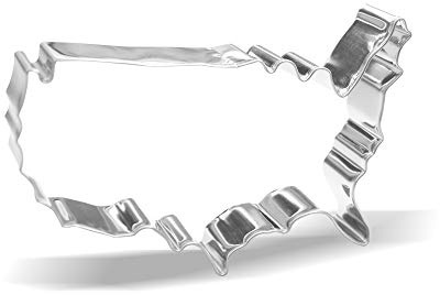 4.7 inch American Map Cookie Cutter - Stainless Steel