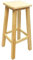 Taburete Alto de Barra Bar y Cocina de Madera Cuadrada 69 cm