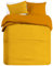 Banzaii Set Copripiumino Bicolor 100% Microfibra con Federa Double Face Singolo 150x200 cm Giallo/Oro