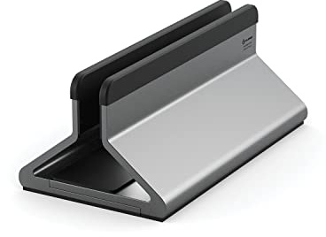 ALOGIC Bolt Verstellbarer vertikaler Laptopständer aus Aluminium-und Silikonpads, austauschbare Breitengröße, kompatibel mit den neuesten Laptops - MacBook, Surface, Chromebook und anderen
