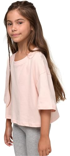 Urban Classics Kinder T-Shirt Girls Short Kimono Tee, Oversized Crop T-Shirt für Mädchen, erhältlich, Größen 110/116-158/164