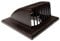 Vent Systems Hotte d'aération marron de 10,2 cm avec protection contre les oiseaux et amortisseur de refoulement – Conçu pour protéger contre les UV – Valve anti-retour – Grille d'aération pour capot