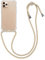 kwmobile Necklace Case kompatibel mit Apple iPhone 11 Pro Hülle - Silikon Cover mit Handykette - Band Handyhülle Transparent Gold