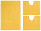 EmporioHome Tappeto 3 Pezzi Bagno Rettangolare in Cotone Scendi Doccia Alta QualitA' Made in Italy (giallo)